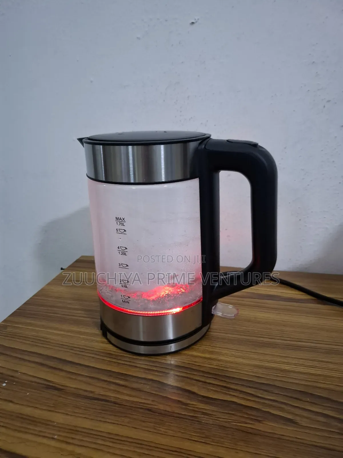 1.7l George Home Glass Colour Changing Kettle From Uk 