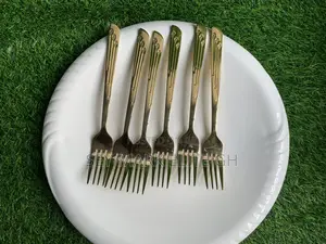 6pcs Stainless Golden Forks