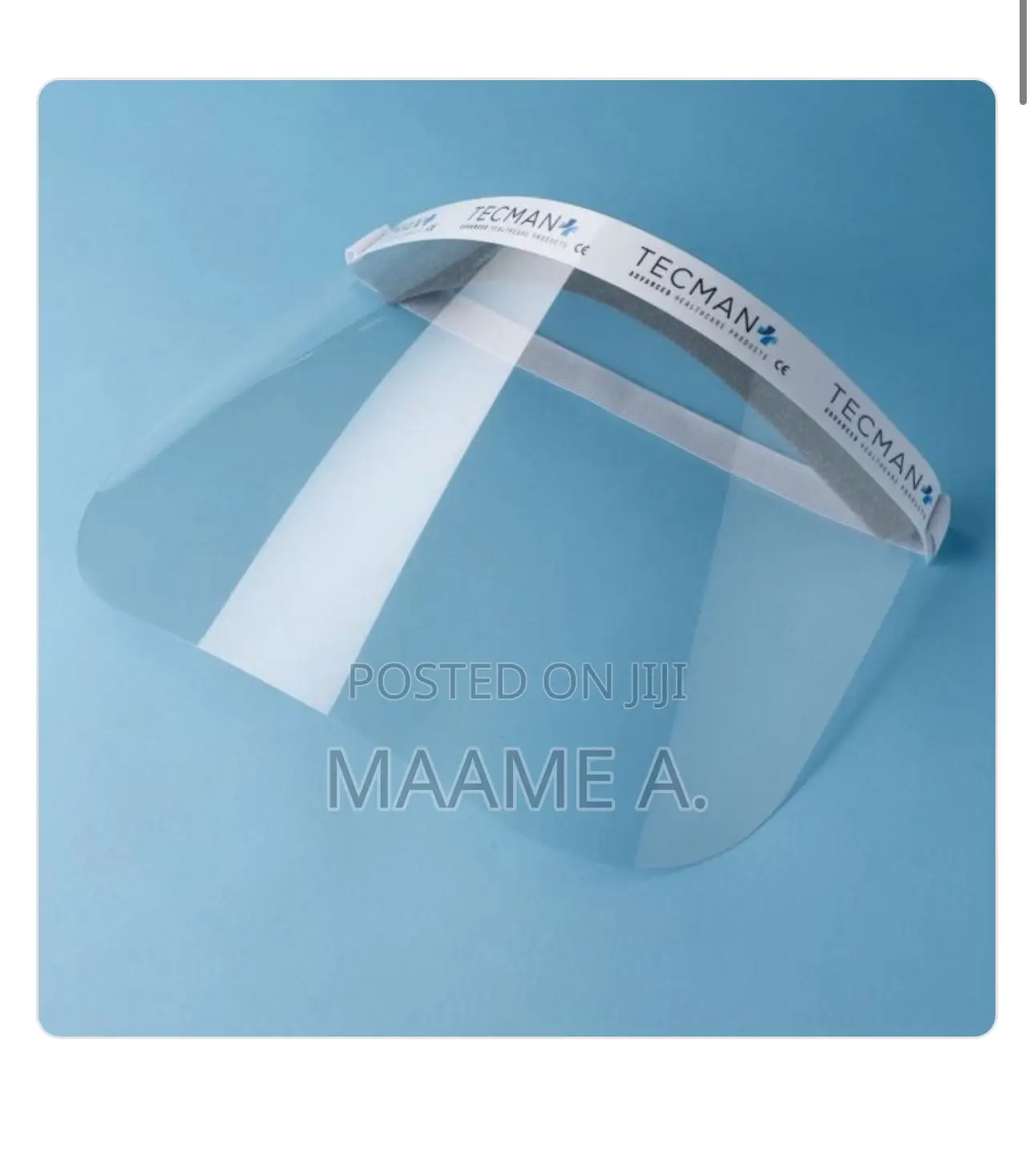 Tecman Disposable Face Shield(25 Shields Per Box)