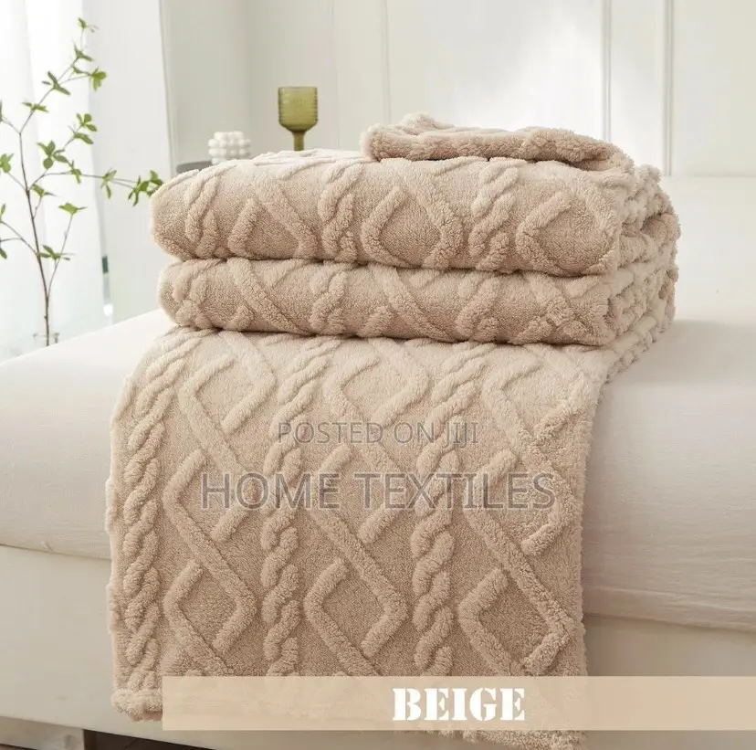 Beautiful Beige Color Blanket
