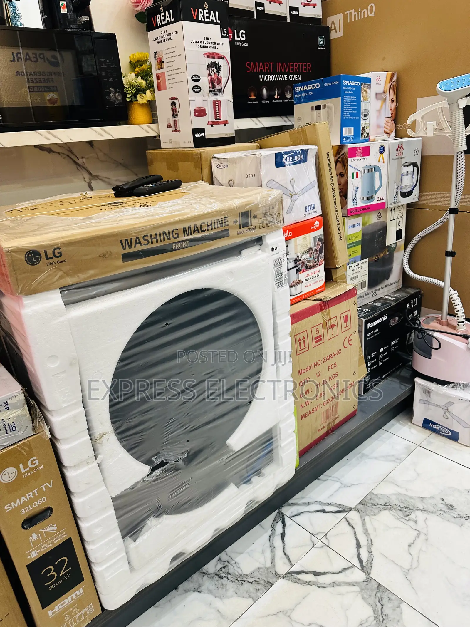 Quiet  Operation Sleek Washing Machine Full Auto 8kg Lg