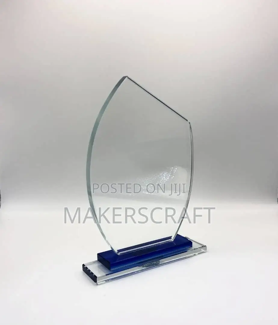 Crystal Award Plaques, Wooden Base Plaques