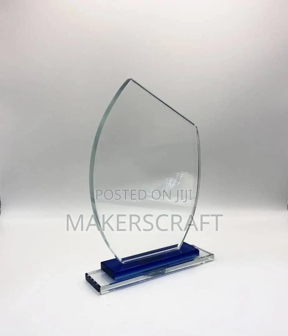 Crystal Award Plaques, Wooden Base Plaques