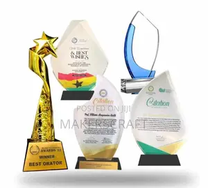 Crystal Award Plaques, Wooden Base Plaques