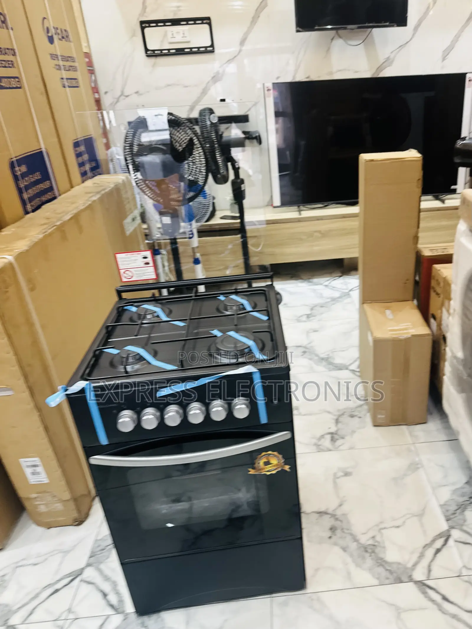 Double Turbo Gas Cooker Oven 4burner 50/50