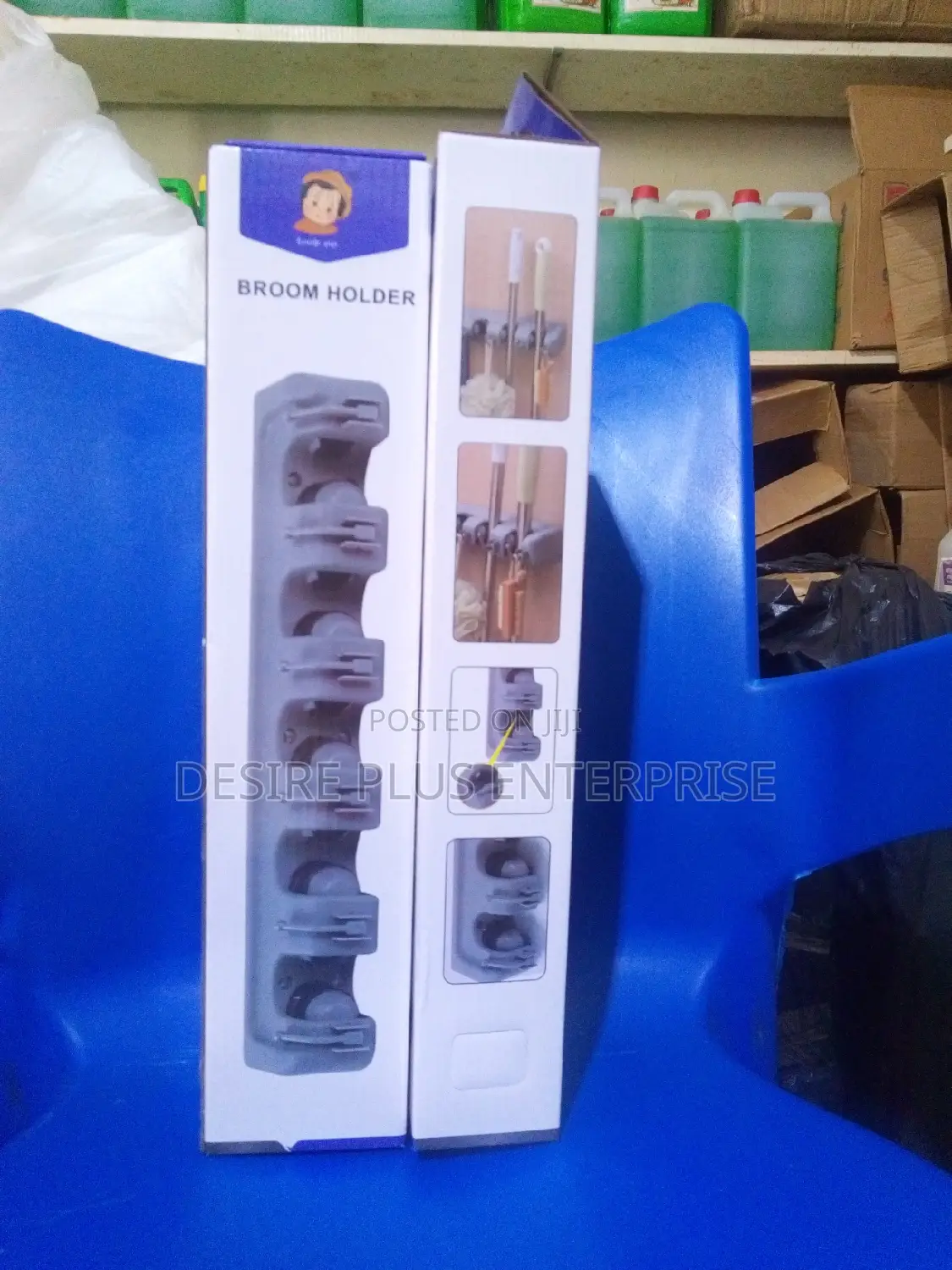 Broom and Mop Holder Hanger