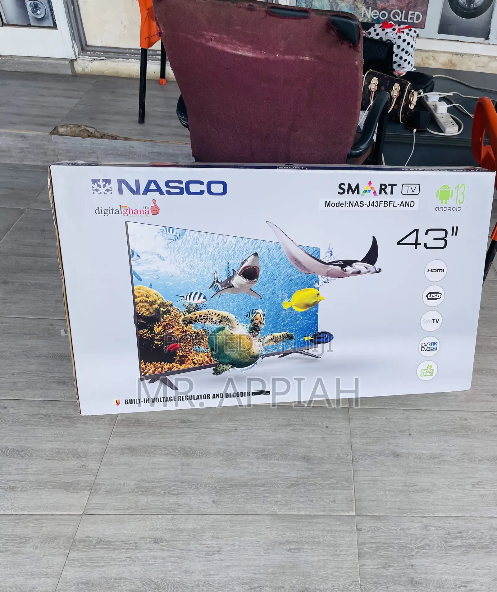 Highly Energy Saving Nasco 43” Led Smart Television.