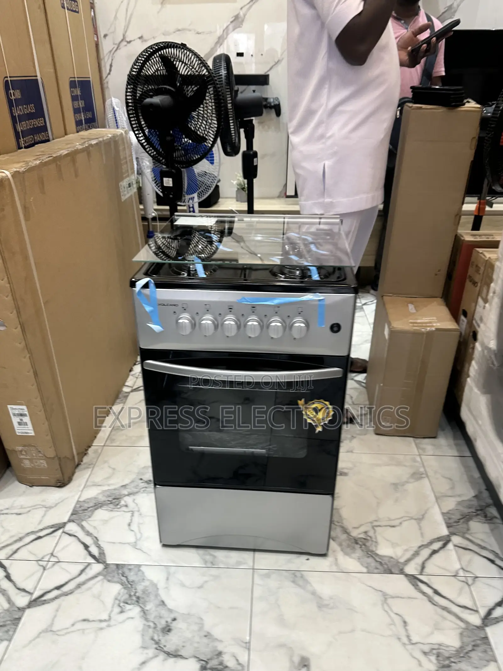 Dual Fuel Stove Volcano Gas Cooker 4burner 50/50