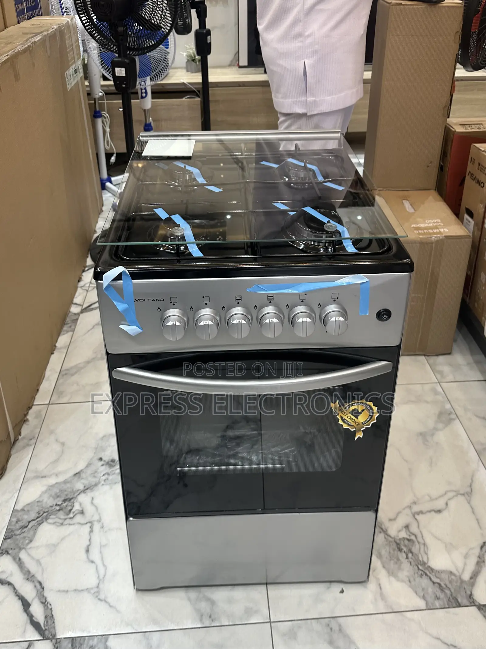 Unique Sleek Gas Cooker Oven 4burner 50/50
