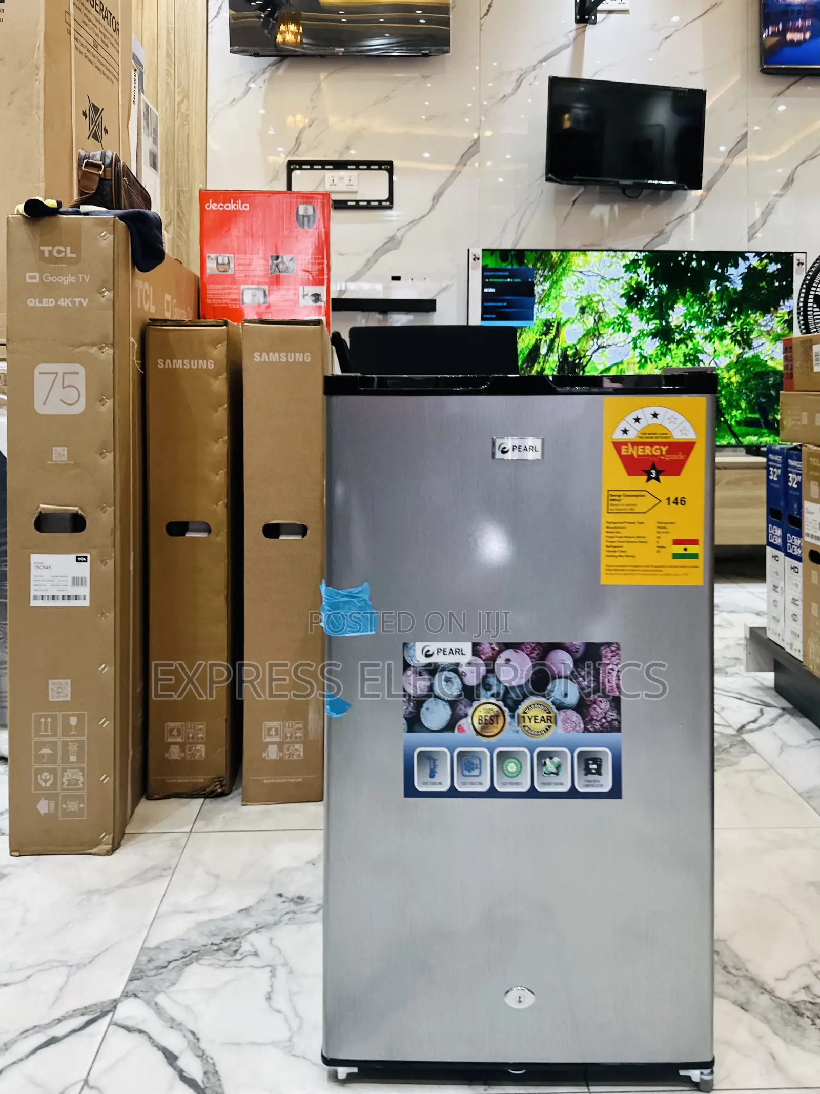 Get a New Slim Design Table Top Fridge Pearl PF-111H