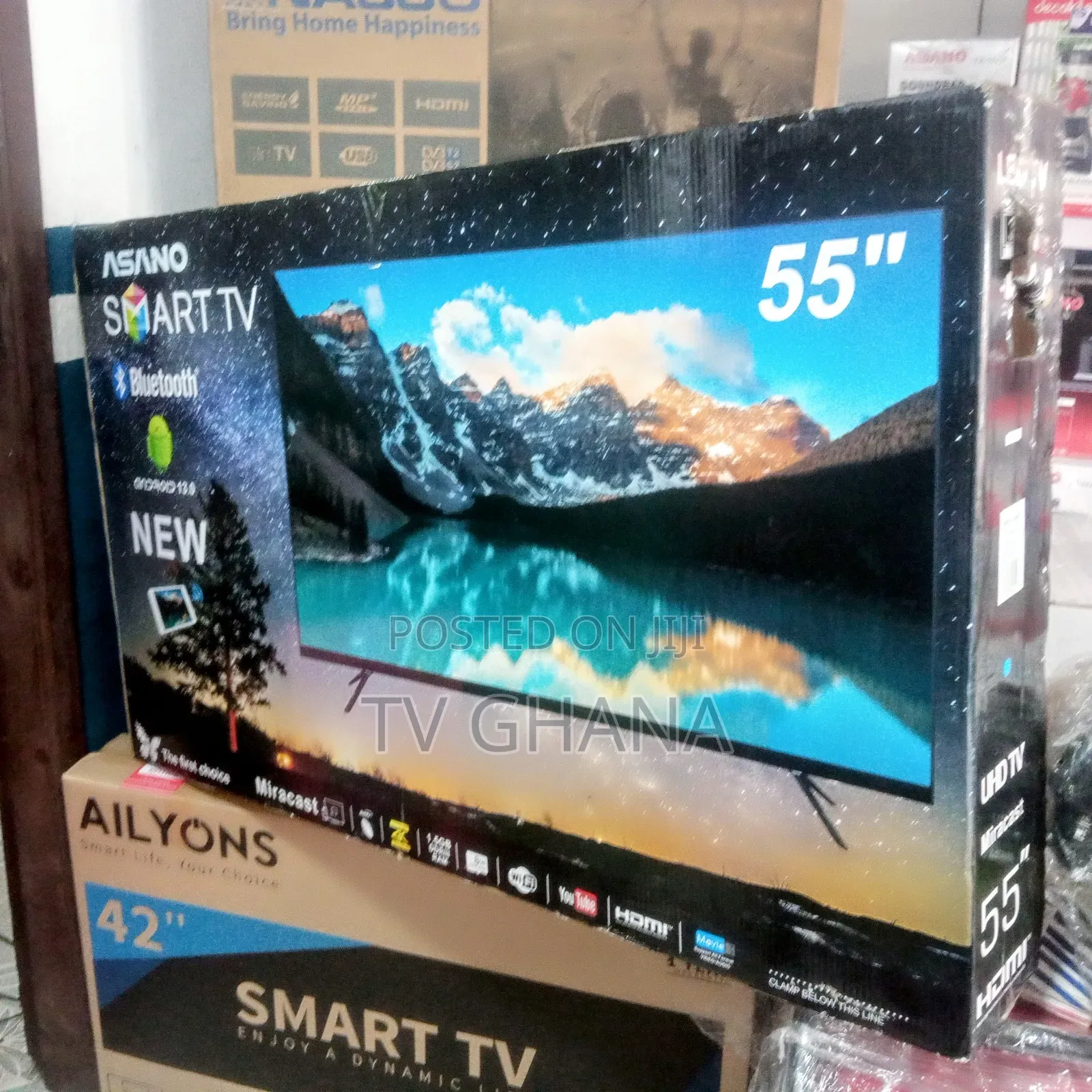 Modern 55inche Asano Smart Television Asano Smart Television