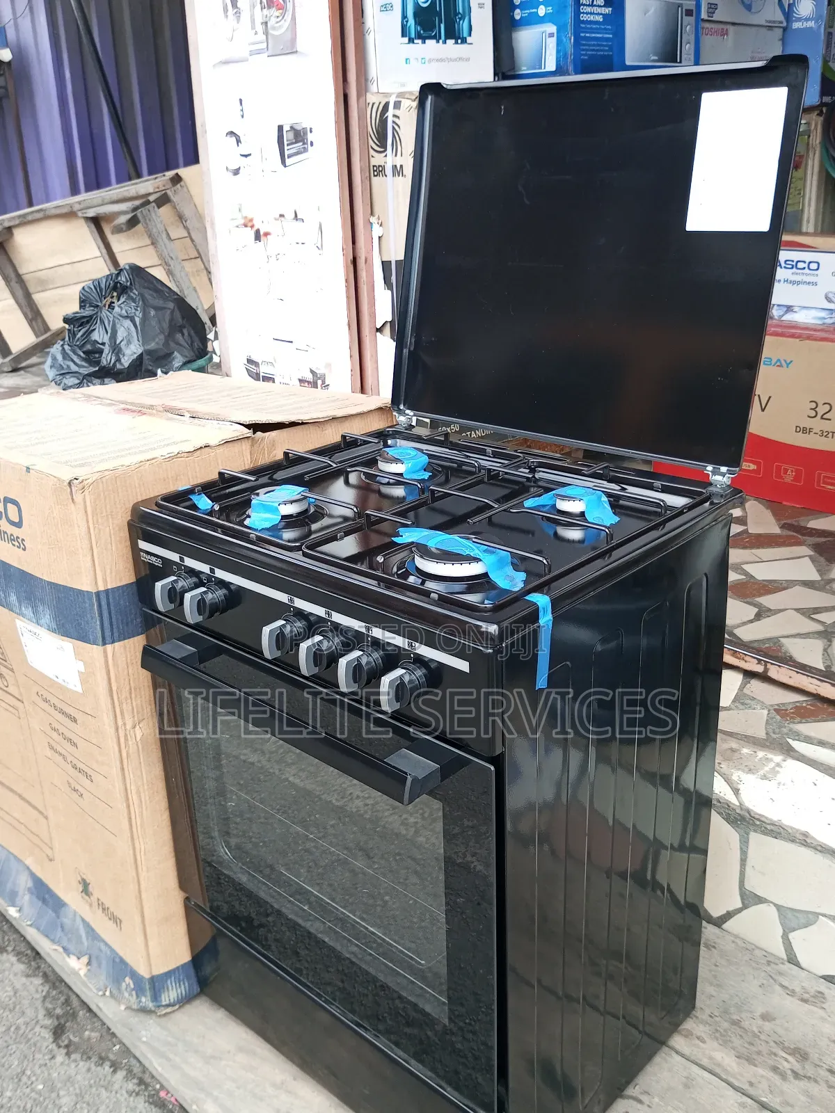 Nasco 4 Burner Gas Cooker 60 X 50cm With Grill