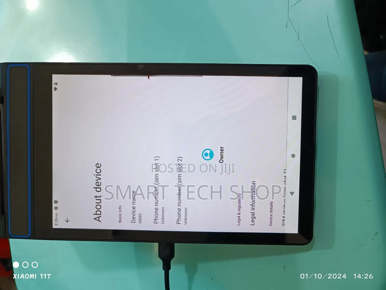 8. 0 Inches Android Pos Tablet With 80mm Printer Dual 4G Sim