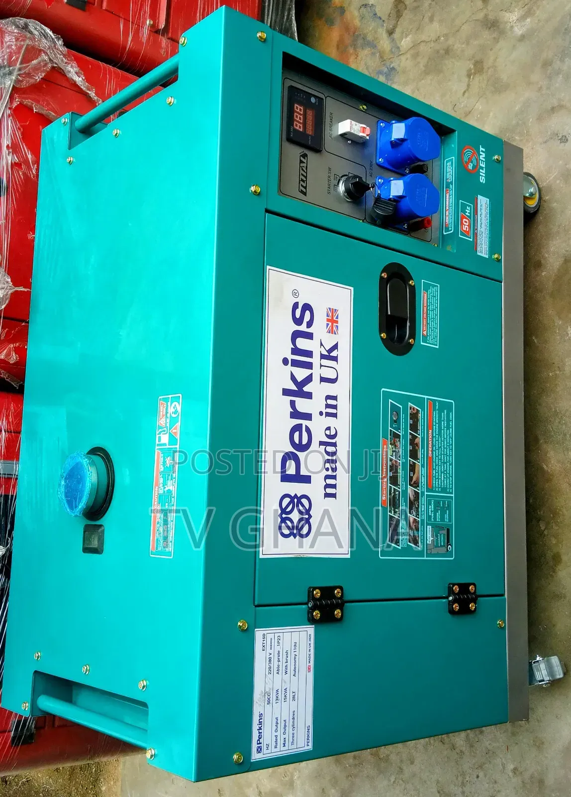15kva Generator Perkins Diesel Generator 230/240v 16500watt