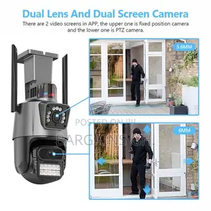 Dual Lens Waterproof Smart CCTV Camera 8MP