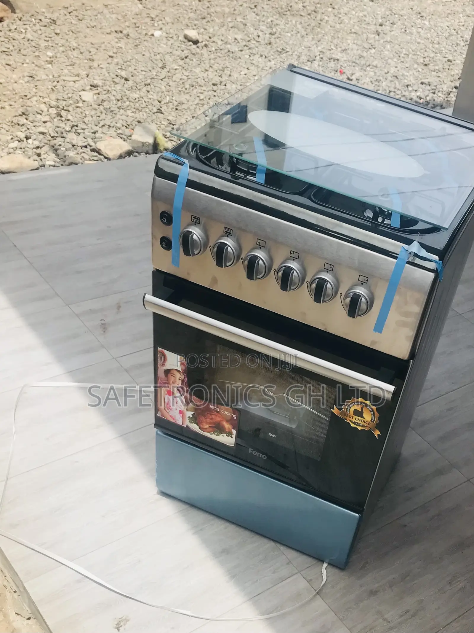 Ferre 60/60 4 Gas Smart Gray Oven Burner 