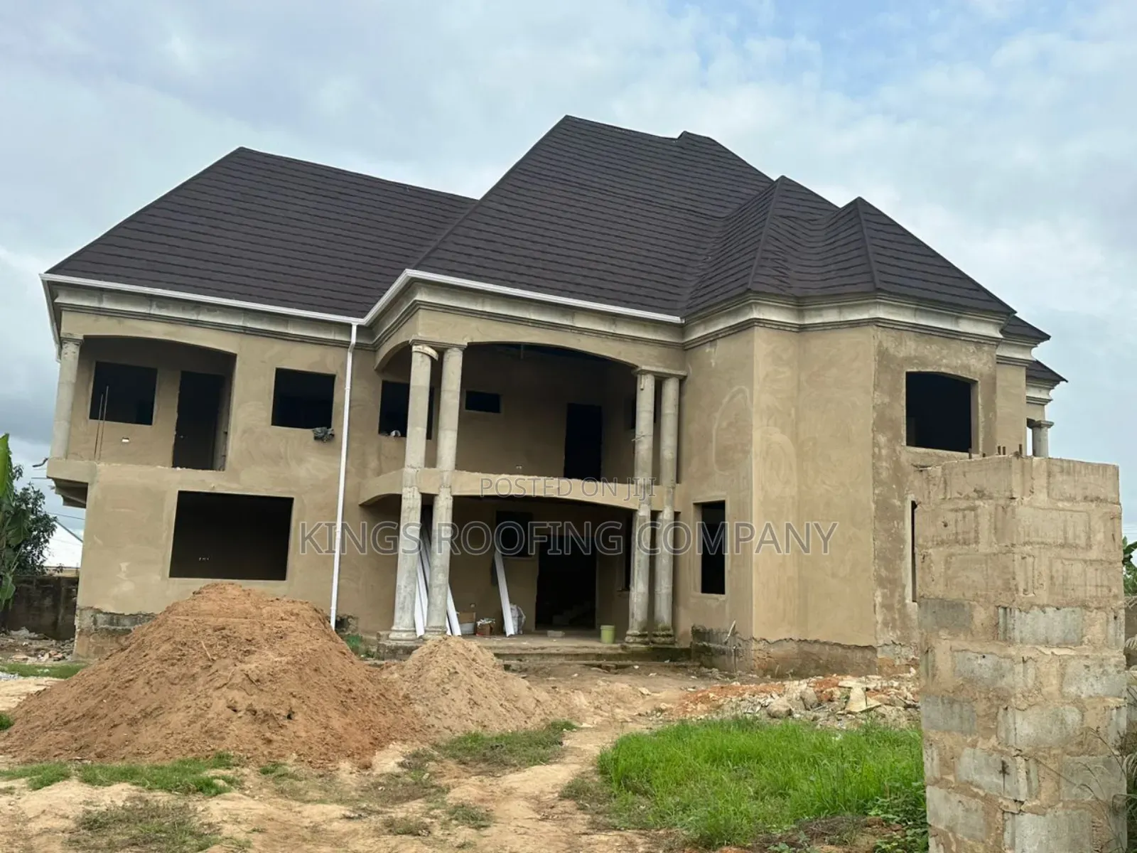 Installation of Woodwork Trusses and Euro Tiles Roofing