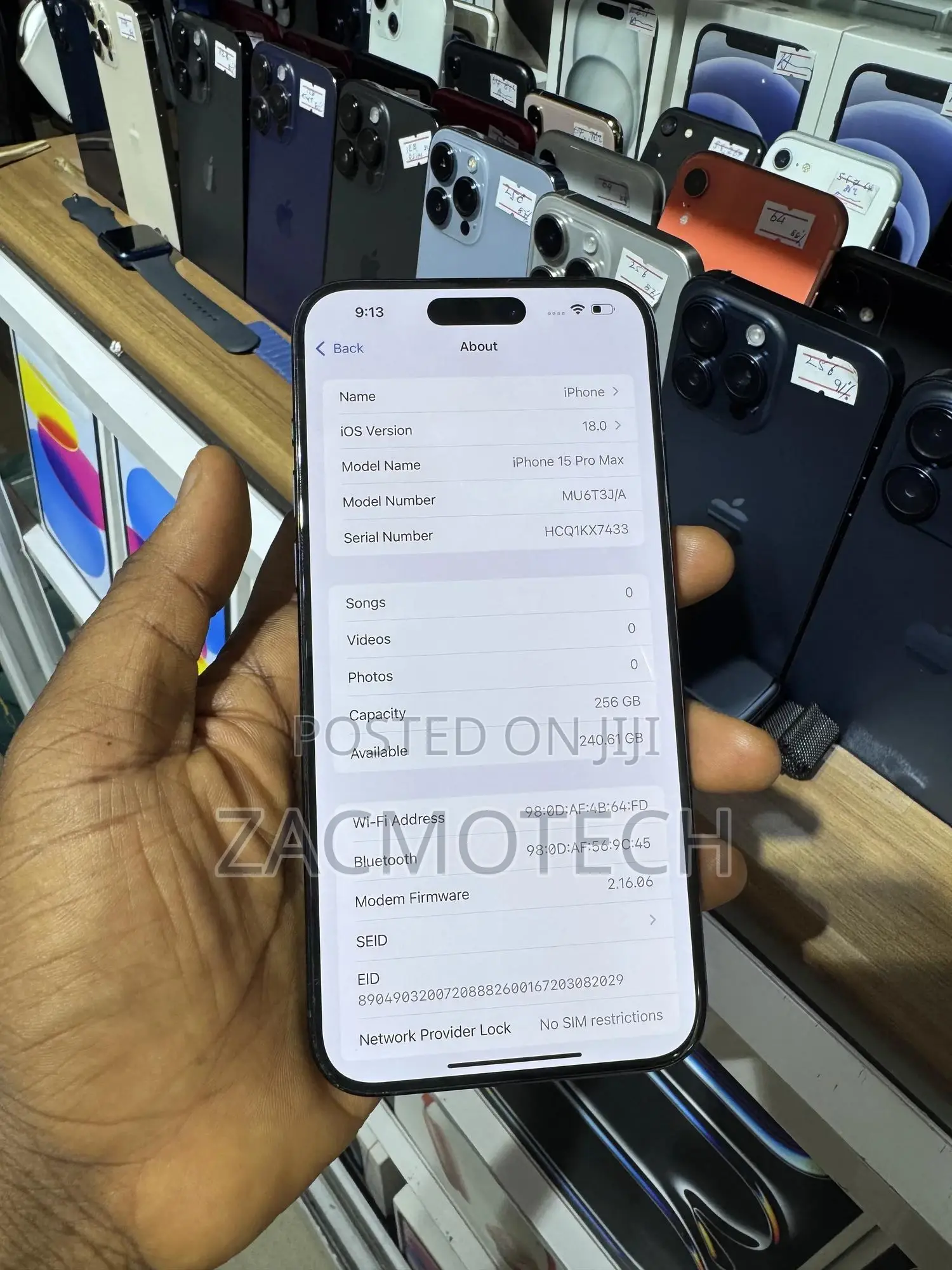 Apple iPhone 15 Pro Max 256 GB Blue