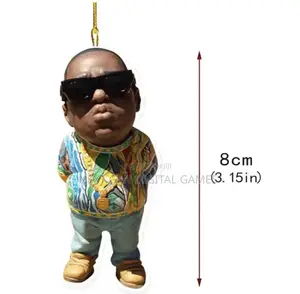 Tupac and Biggie Car Rearview Mirror Hanging Pendant