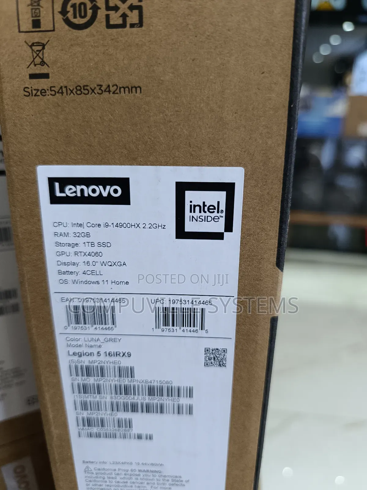 New Laptop Lenovo Legion 5 16GB Intel Core I9 SSD 512GB