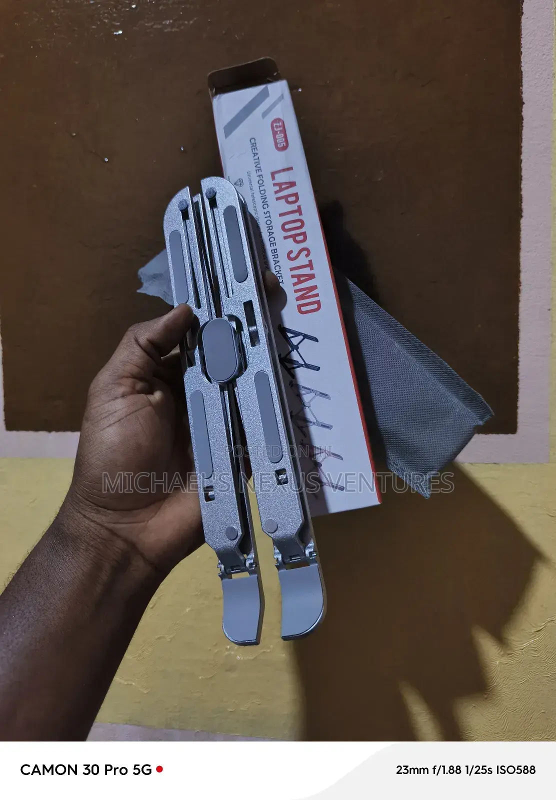 Metallic Laptop Stand