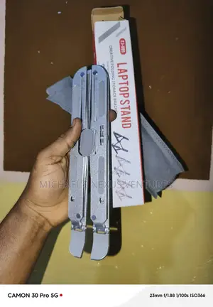 Metallic Laptop Stand