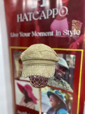 Gold Beret / Captain / Baker Boy Cap - Linen
