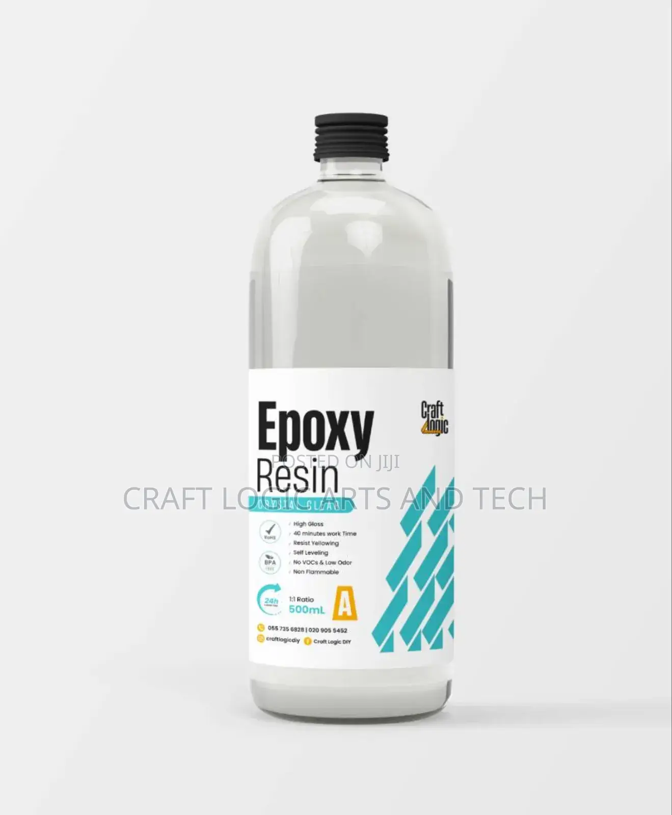 Epoxy Resin and Hardener(A+B) 3:1 Set Gh₵150/Kg