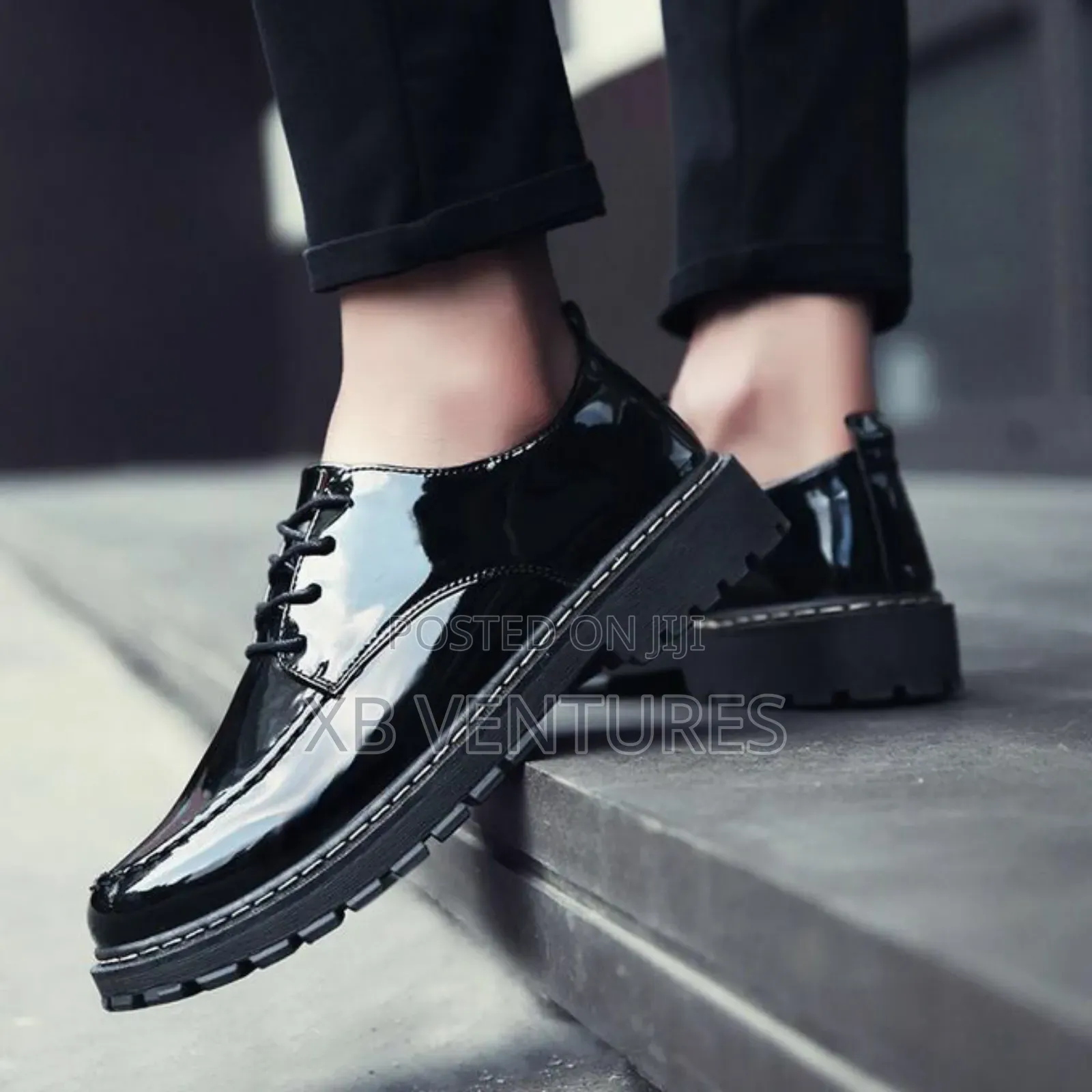 Luxury Bright Leather Shoes for Men