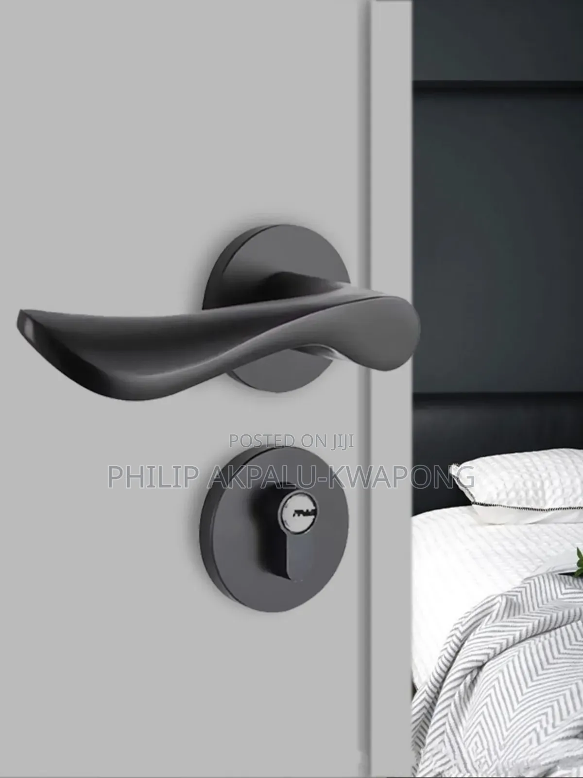 Door Lock Matt Black Mortise Lock