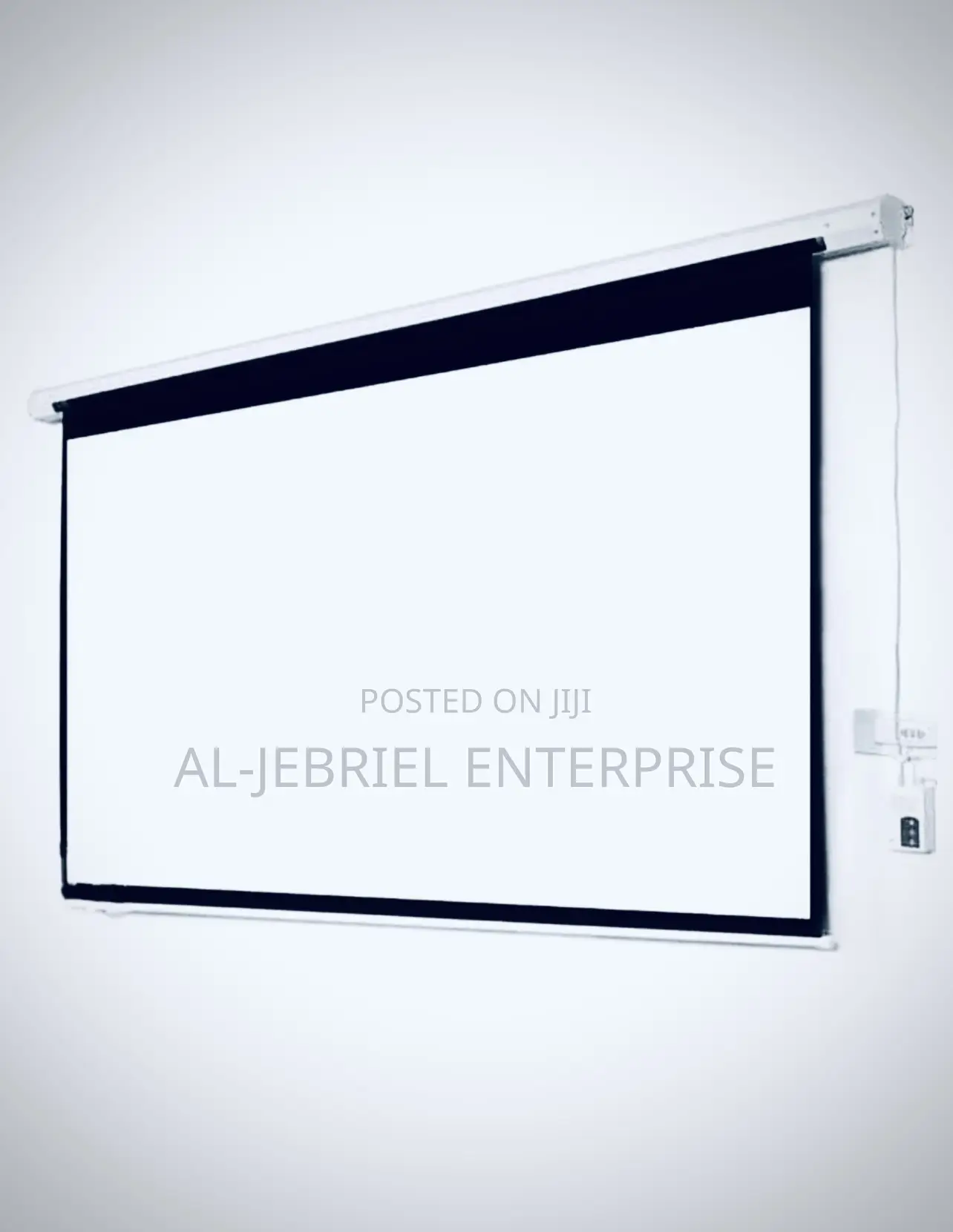 Wide Electronic Projector Screen 300”X300” With Remote