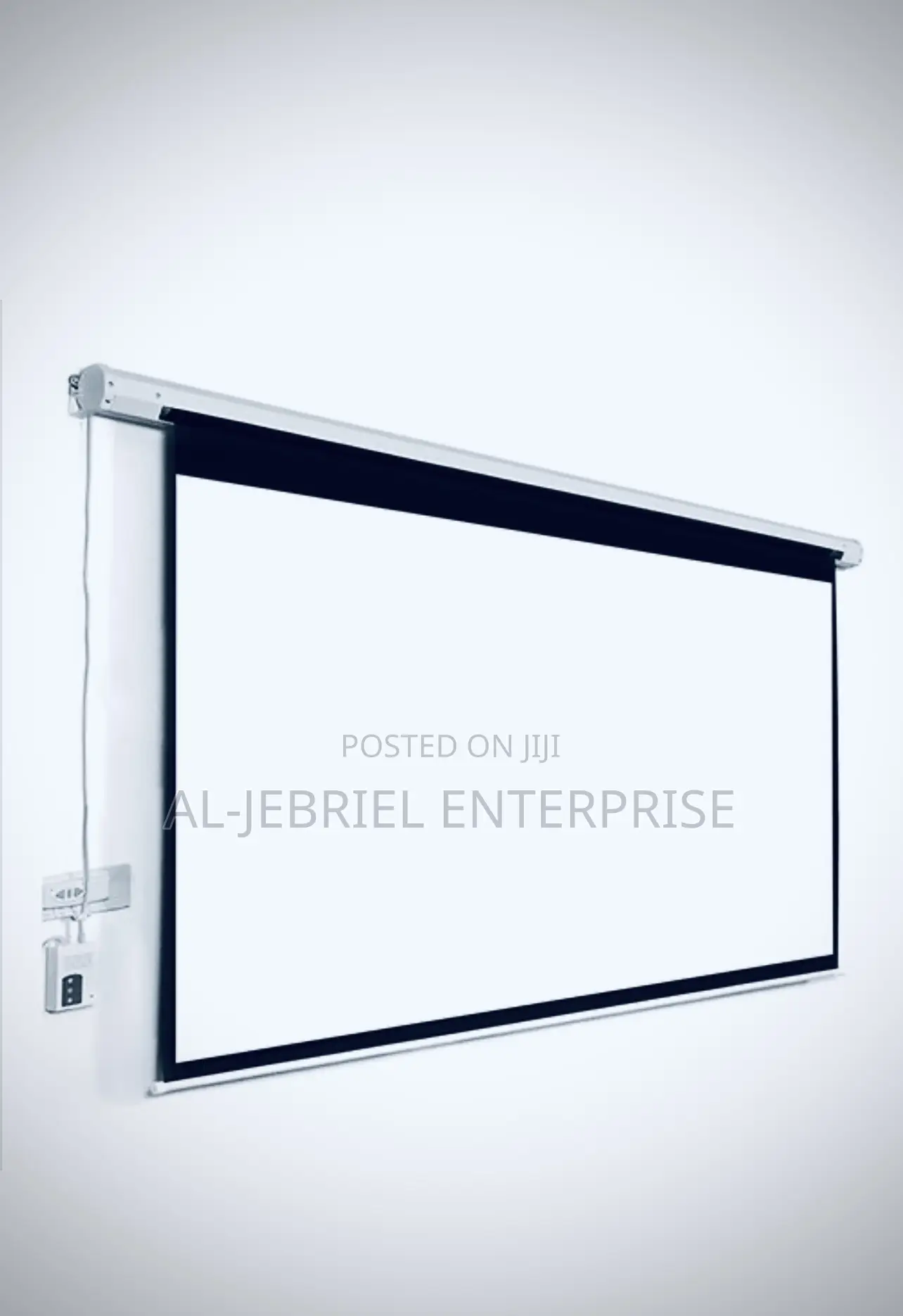 Wide Electronic Projector Screen 300”X300” With Remote