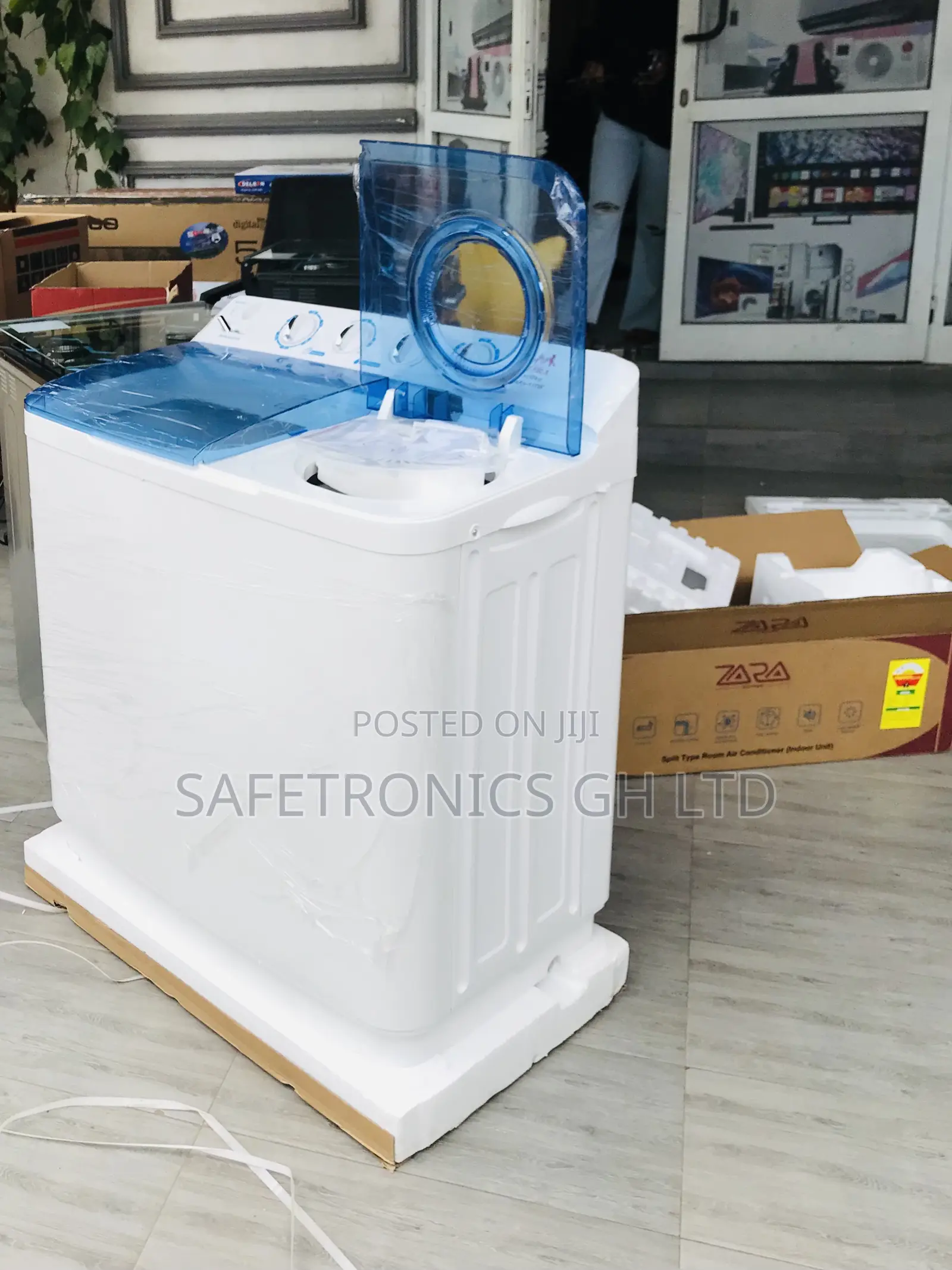 Buy Affordable; White/Blue 11kg Zara Topload Washer