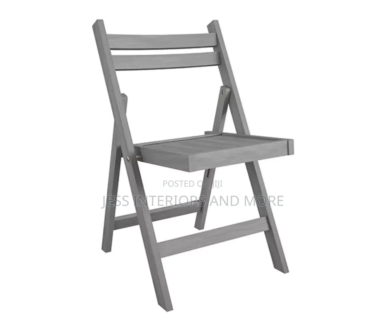 Gray 5-Piece Folding Wood Dining Set