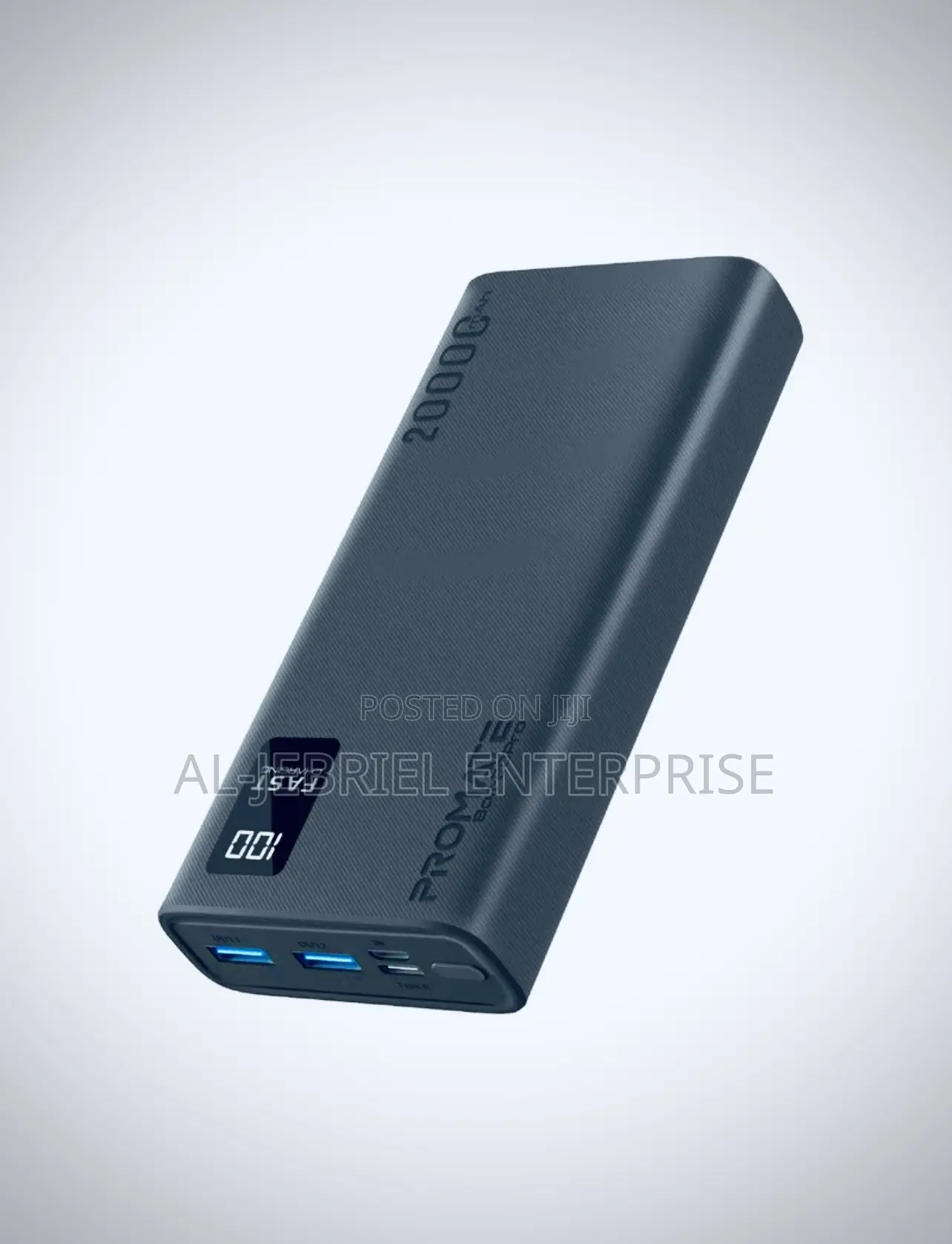 Promate Bolt -20 Pro 20000mah Slim Power Bank With USB-C