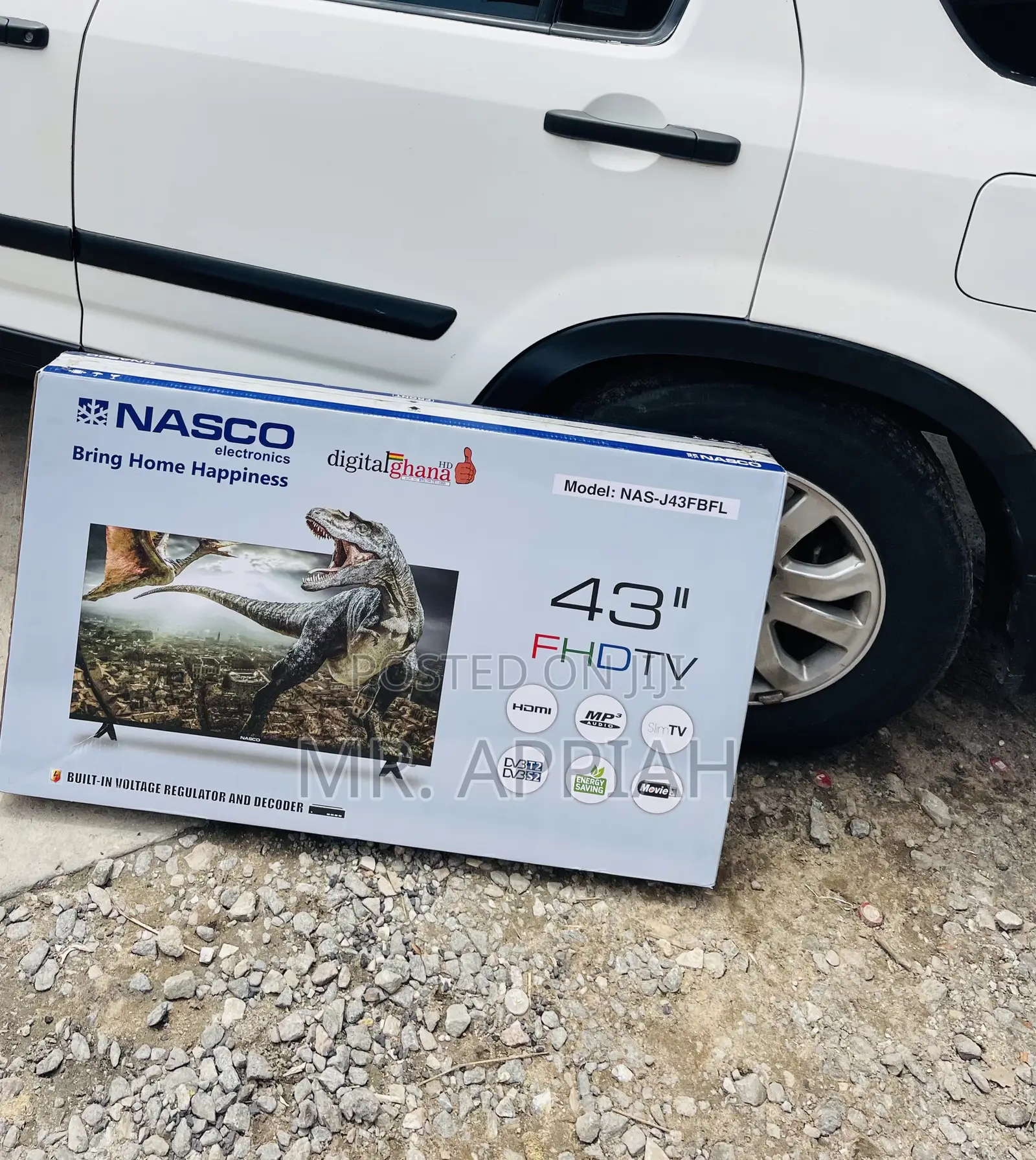 Awesome and Affordable Nasco 43” FHD Satellite Tv.