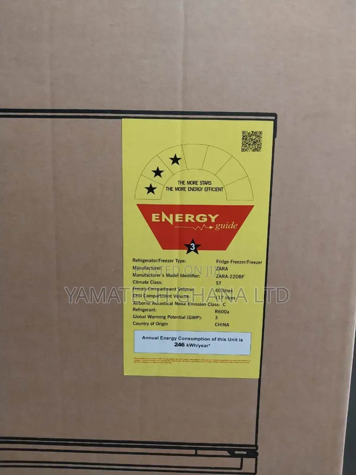 Zara Fridge With Top Freezer (Zara-220bf) 157 Litres