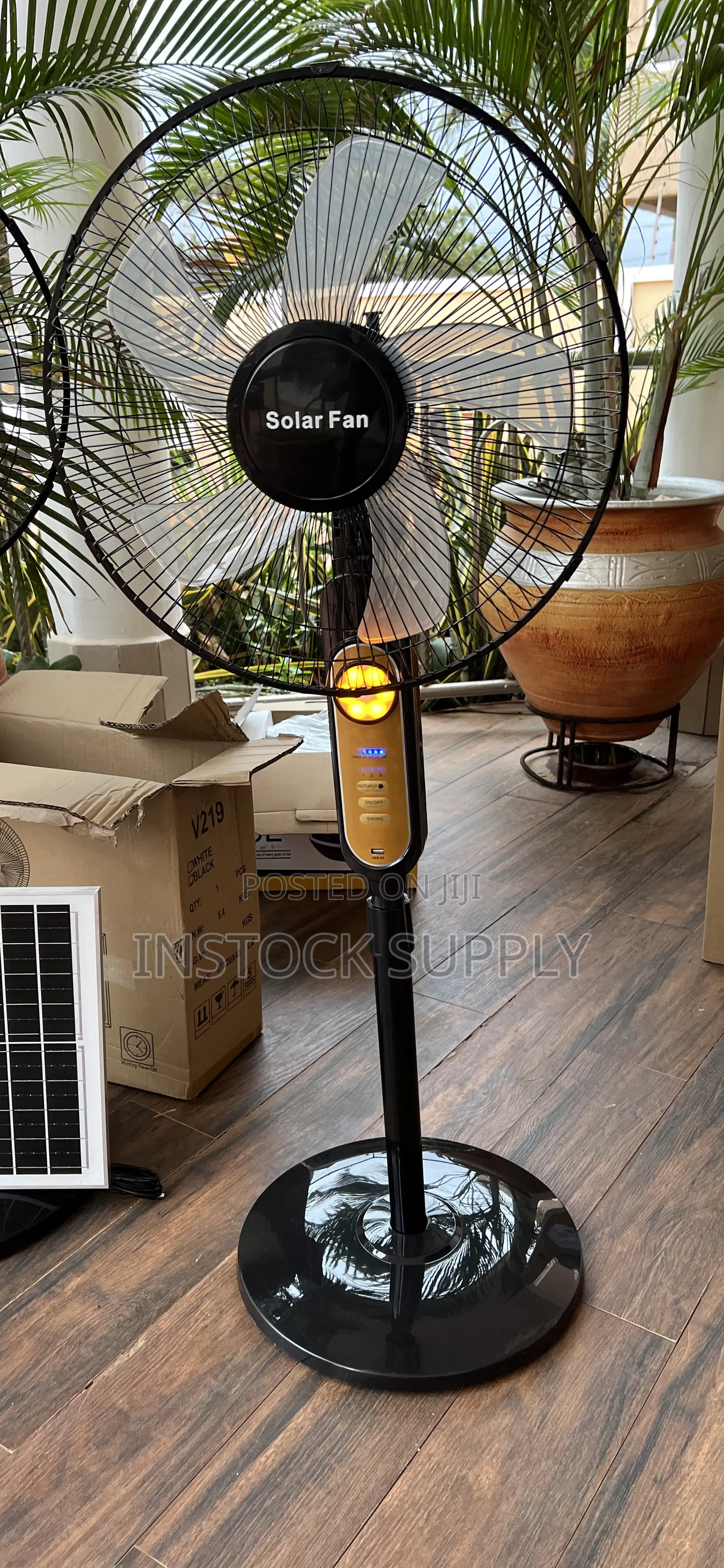 Rechargeable Fan Solar Fan + Mosquito Away