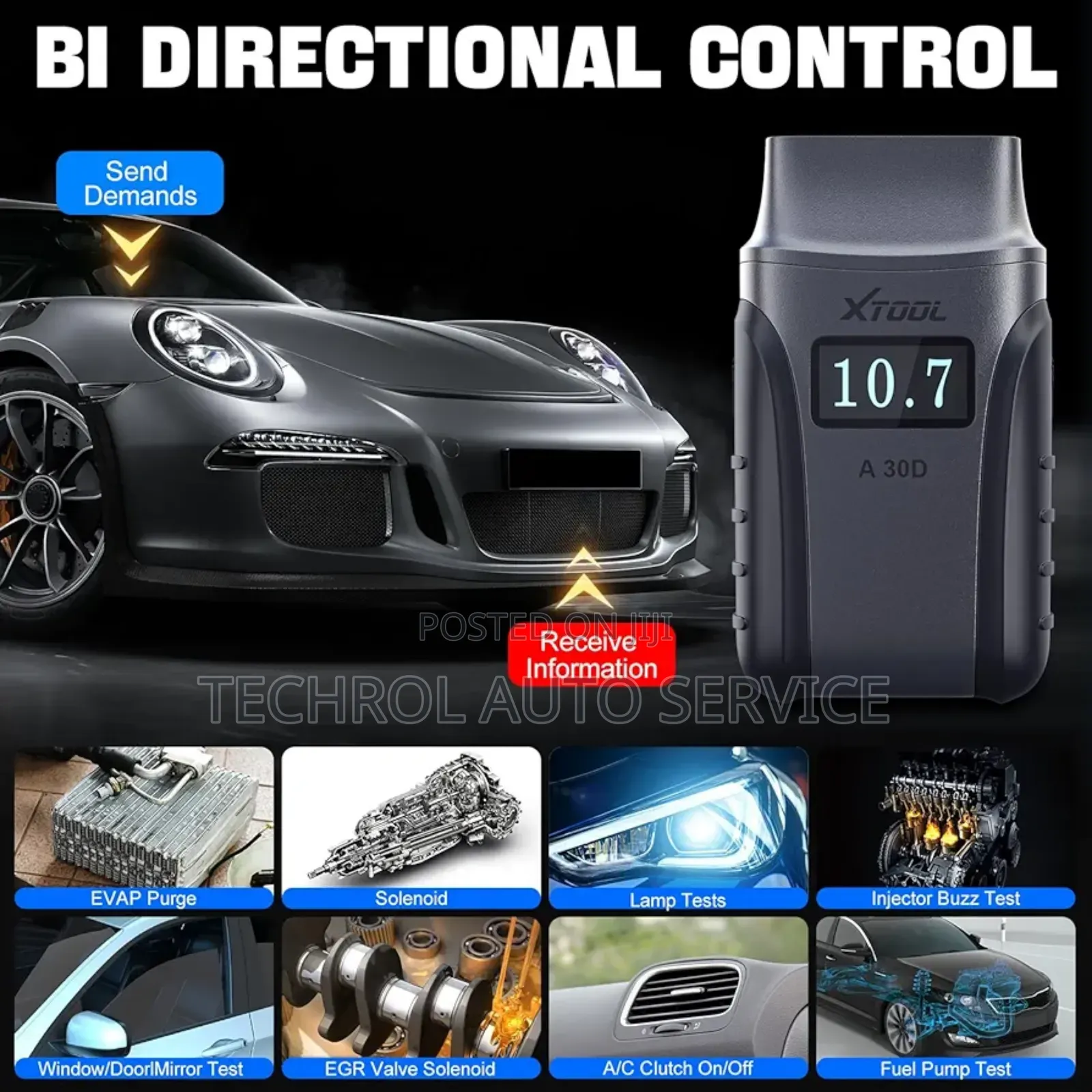 Xtool Anyscan A30D Wireless Bidirectional Scan Tool.