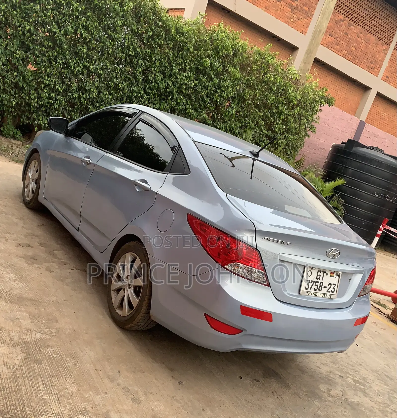 Blue Hyundai Accent for Rent