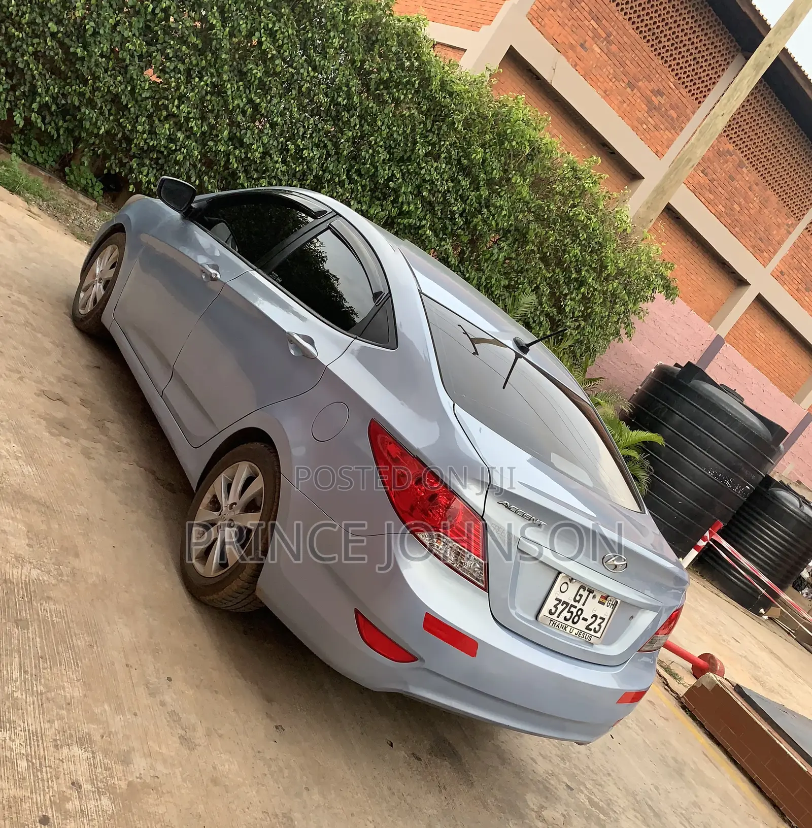 Blue Hyundai Accent for Rent