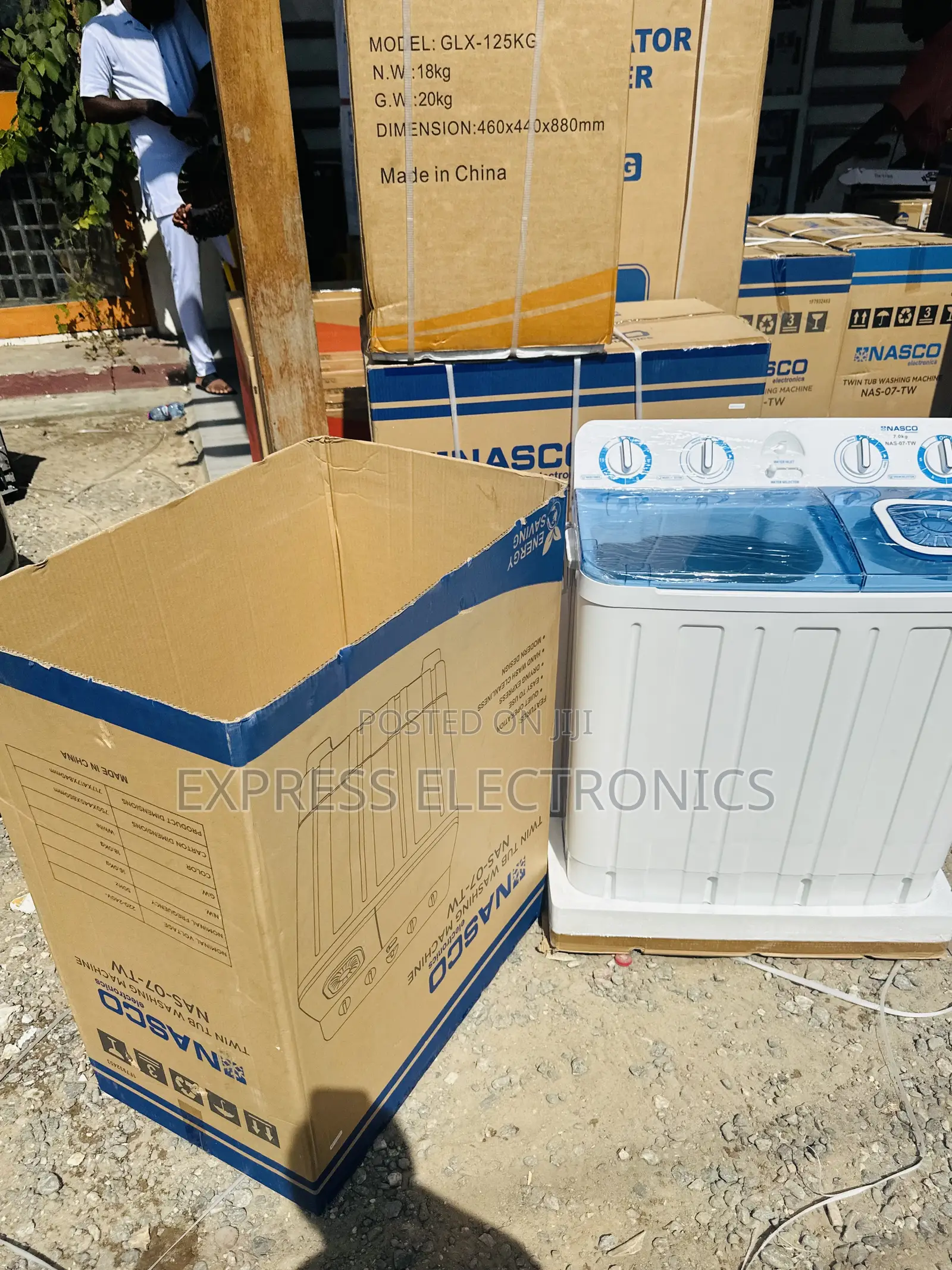 High Speed Wash and Spin Nasco 7kg Topload Twintub