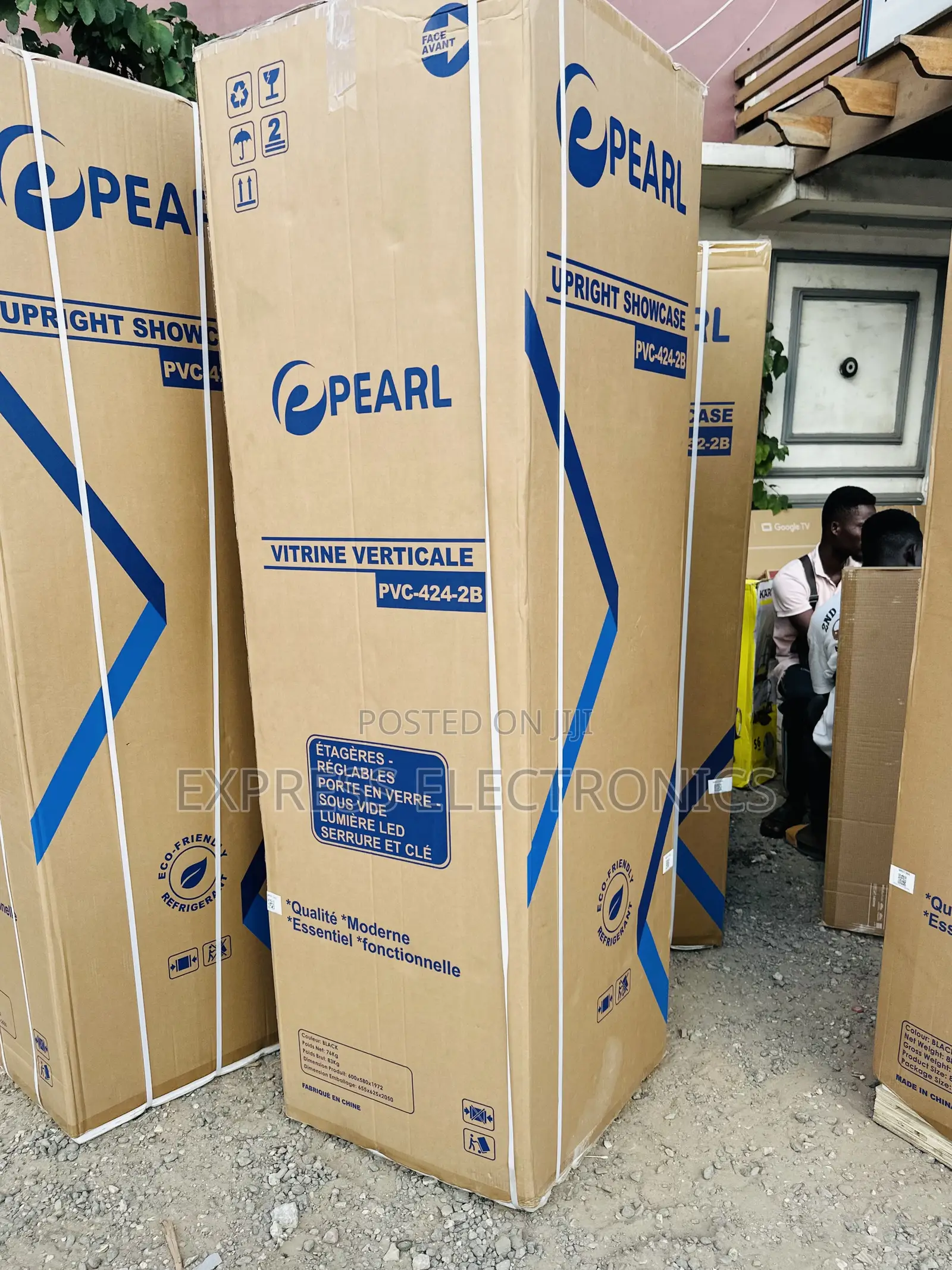High Efficiency Compressor Display Fridge Pearl PVC-4242