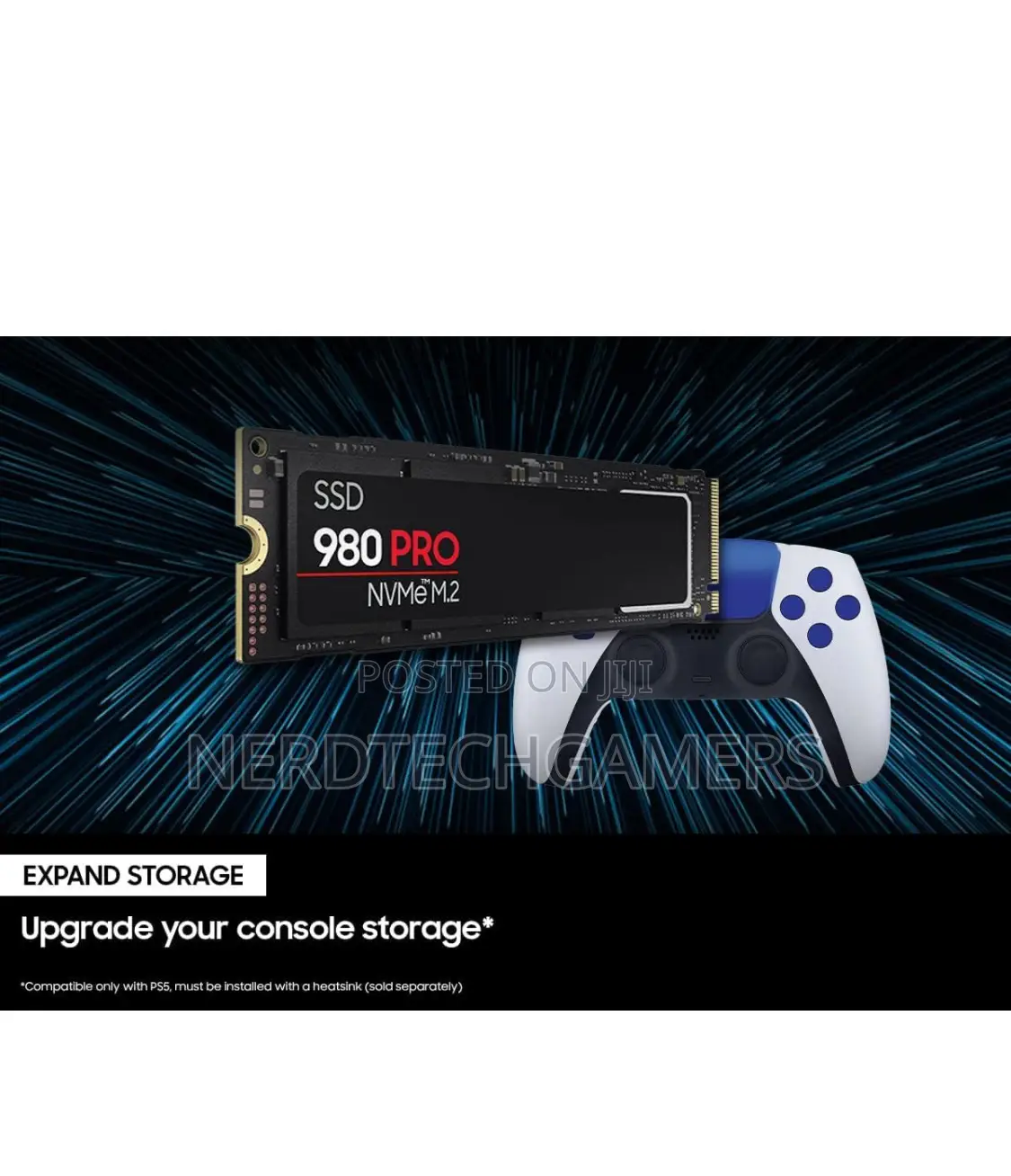SAMSUNG 980 PRO SSD 1TB Pcie 4.0 Nvme Gen 4 Gaming M.2