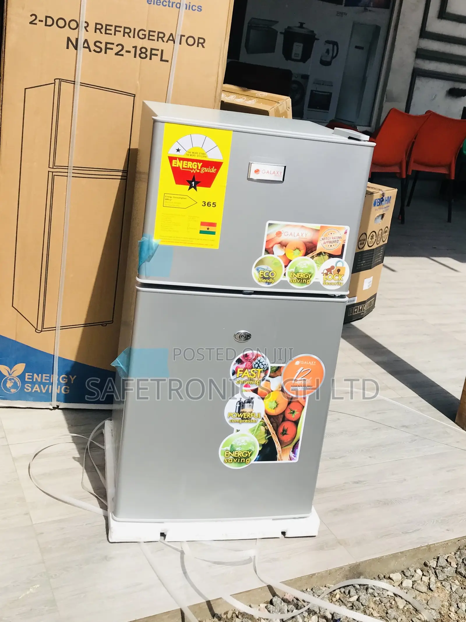 Galaxy Brand New 2 Doors Topfreezer Gray Tabletop Fridge 