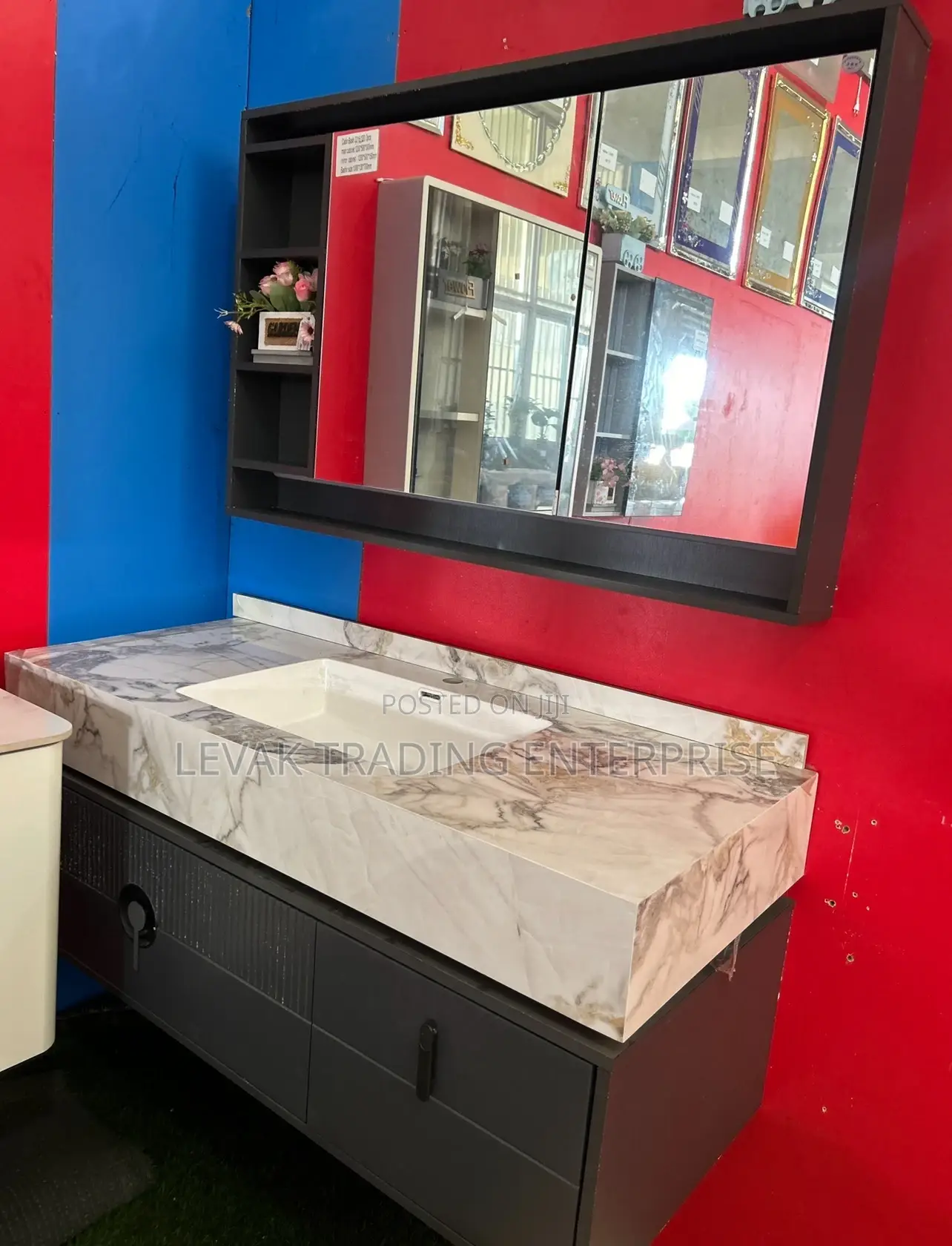 Double Cabinet Basin - Marble Type