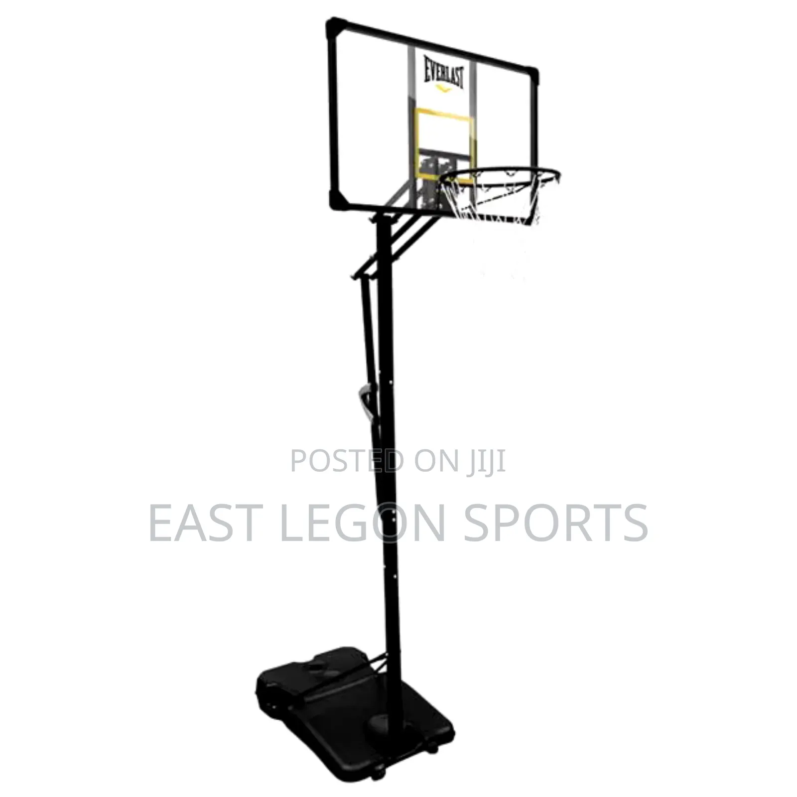 Everlast Basketball Stand Fibre Glass Backboard Hoop Rim