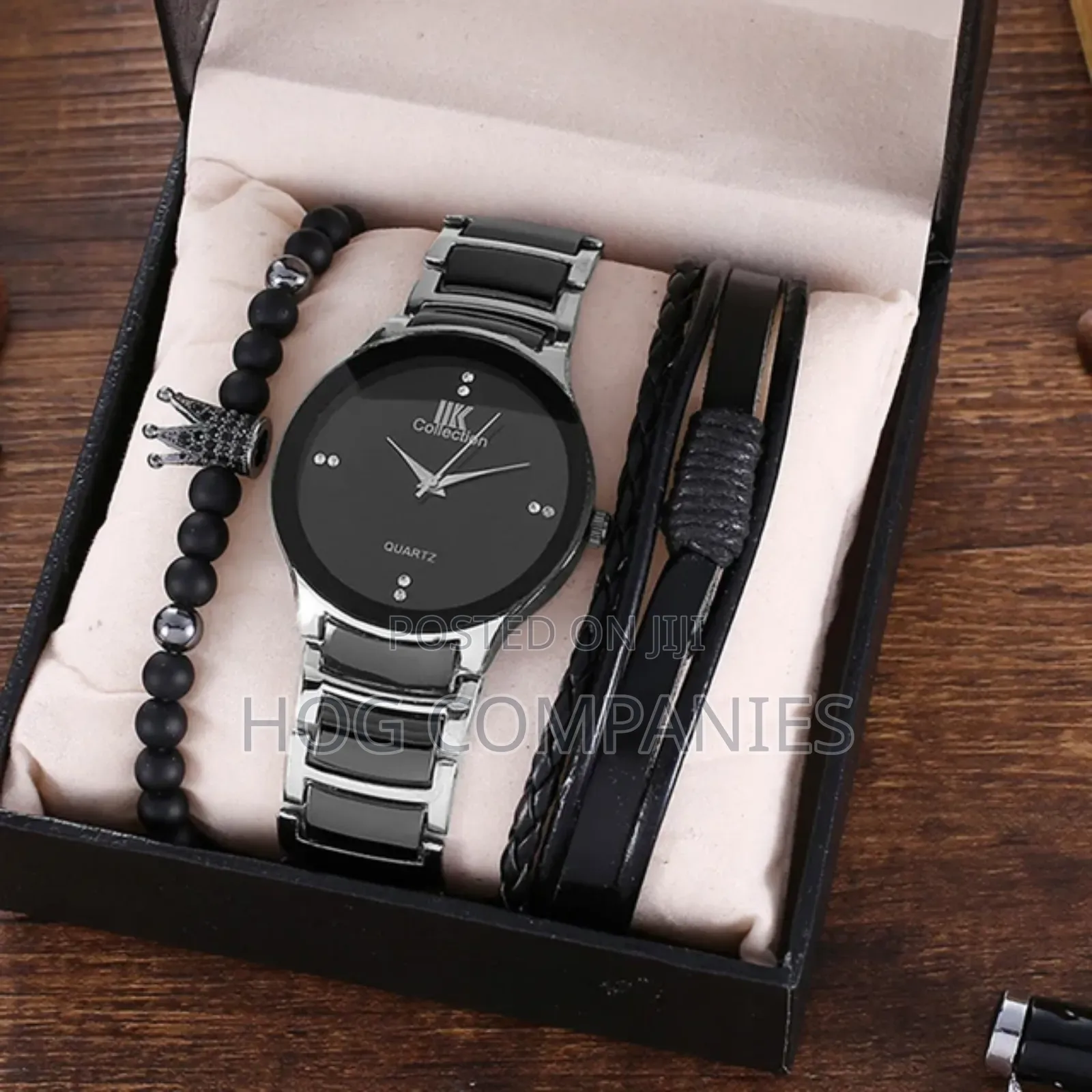 5pcs Men's Watch Bracelet Valentine Gift Set Package