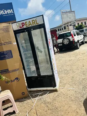 500L (PVC-622) Double Display Door Pearl