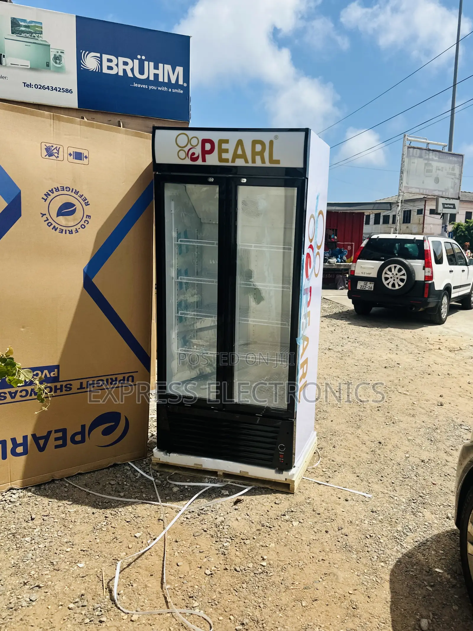 2doors Display Fridge Pearl 500L
